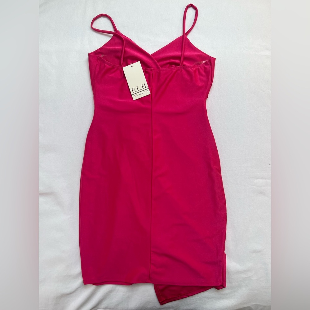 NWT-E.L.H Studio Pink Mini Dress. - Picture 3 of 7